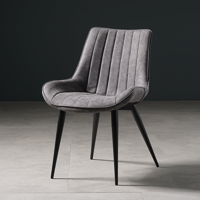 Metal Scandinavian Style Dining Chair Dining Room Armless Parsons Chair