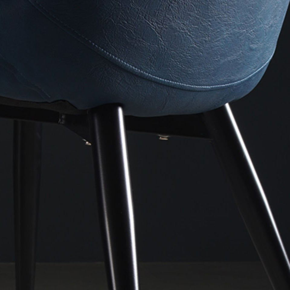 Metal Scandinavian Style Dining Chair Dining Room Armless Parsons Chair