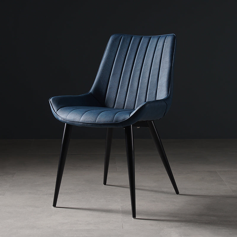 Metal Scandinavian Style Dining Chair Dining Room Armless Parsons Chair