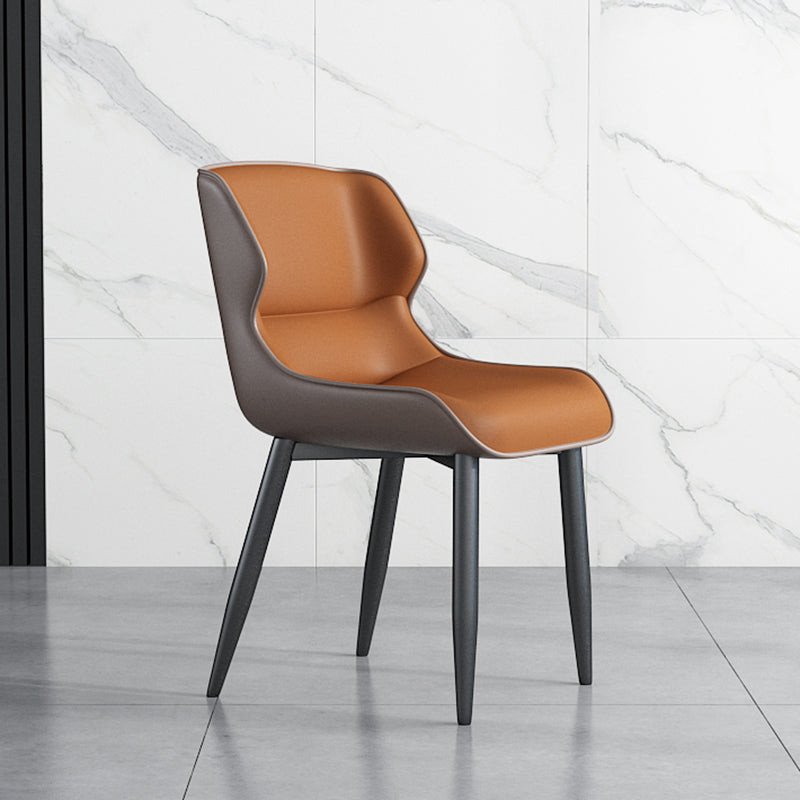 Juego de sillas de metal de estilo industrial, sillas laterales con respaldo lateral para cocina, comedor