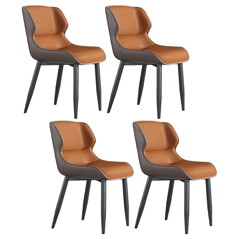 Juego de sillas de metal de estilo industrial, sillas laterales con respaldo lateral para cocina, comedor