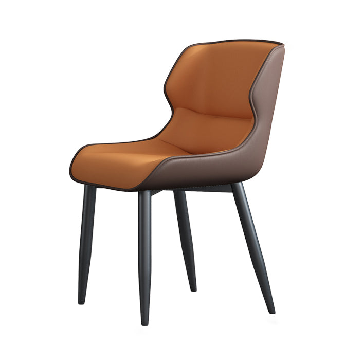 Juego de sillas de metal de estilo industrial, sillas laterales con respaldo lateral para cocina, comedor
