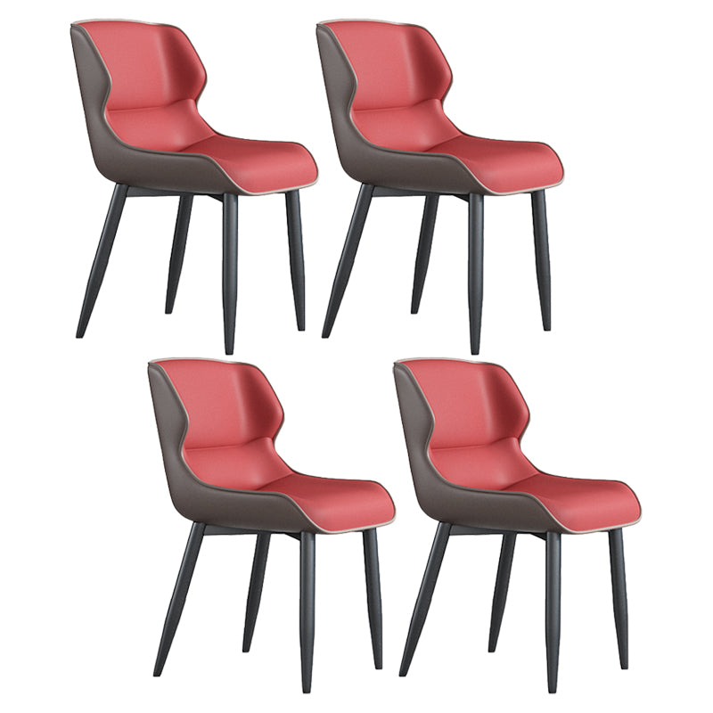Juego de sillas de metal de estilo industrial, sillas laterales con respaldo lateral para cocina, comedor
