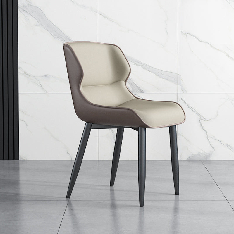 Juego de sillas de metal de estilo industrial, sillas laterales con respaldo lateral para cocina, comedor