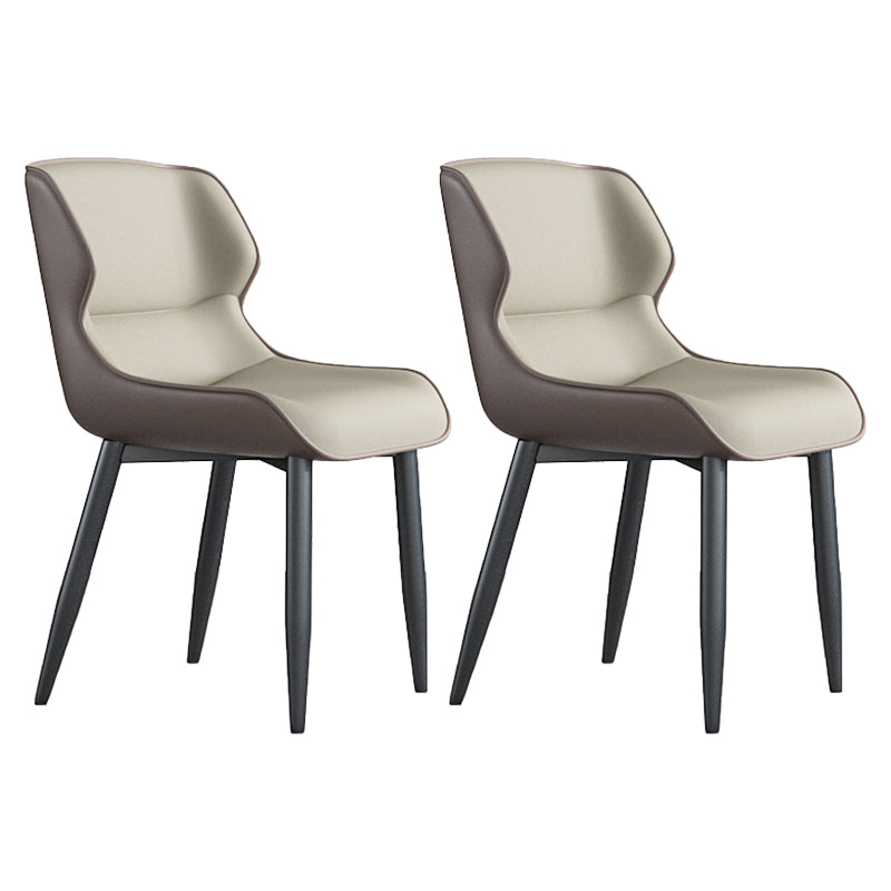 Juego de sillas de metal de estilo industrial, sillas laterales con respaldo lateral para cocina, comedor