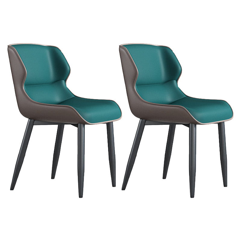 Juego de sillas de metal de estilo industrial, sillas laterales con respaldo lateral para cocina, comedor