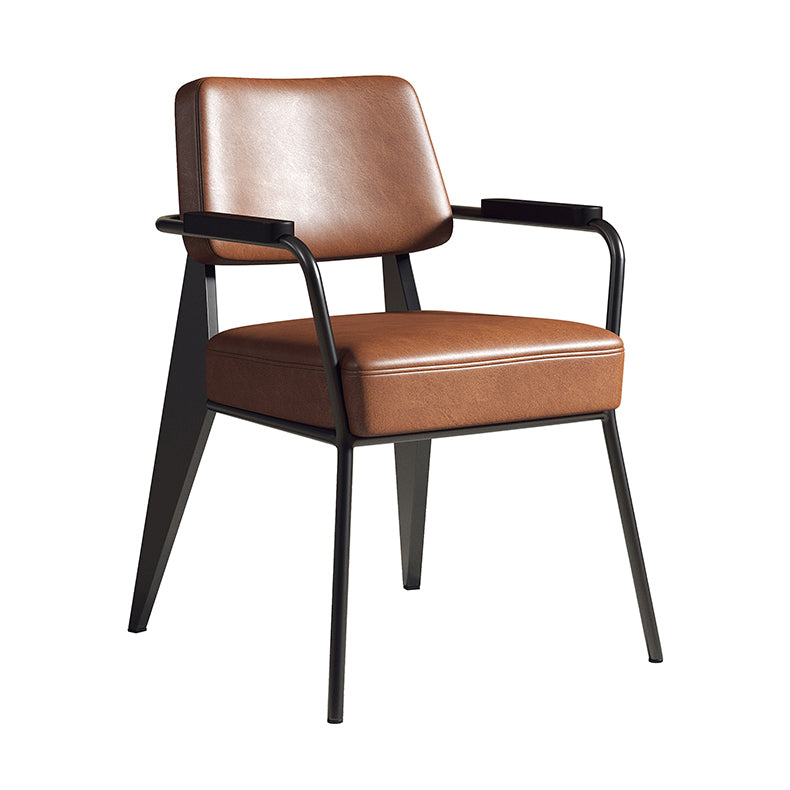 Chaise de salle à manger en métal de style industrie