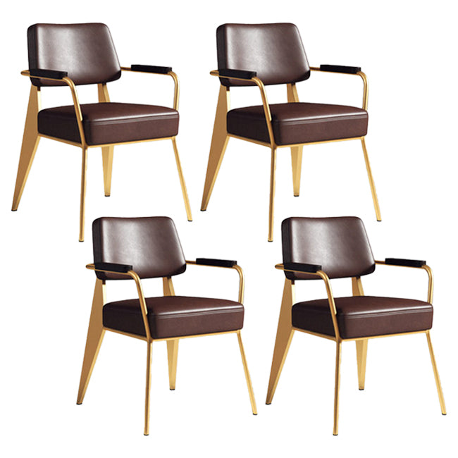 Chaise de salle à manger en métal de style industrie