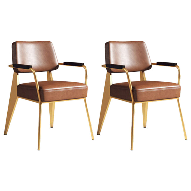 Chaise de salle à manger en métal de style industrie