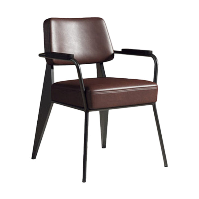 Chaise de salle à manger en métal de style industrie