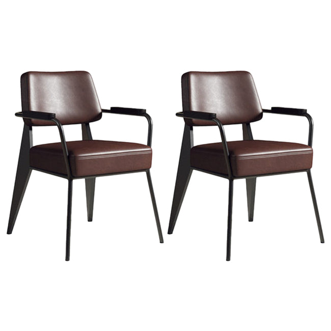 Chaise de salle à manger en métal de style industrie