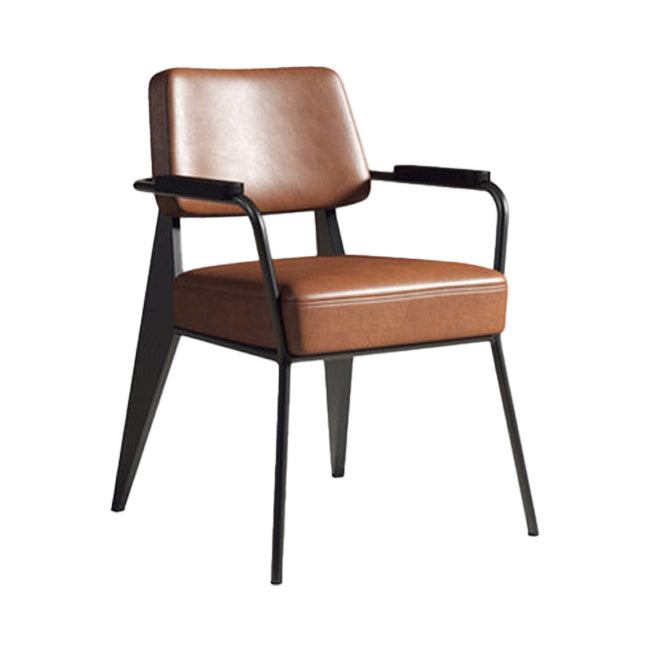 Chaise de salle à manger en métal de style industrie