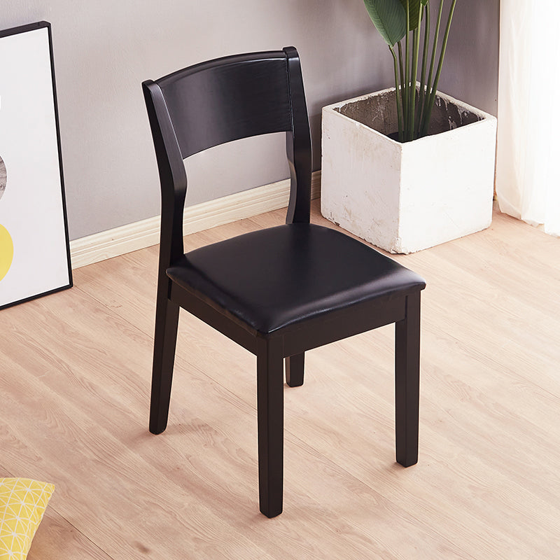 Chaise latérale rembourrée de chaise latérale sans bras contemporaine pour restaurant (ensemble de 2)
