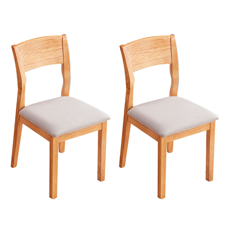 Chaise latérale rembourrée de chaise latérale sans bras contemporaine pour restaurant (ensemble de 2)