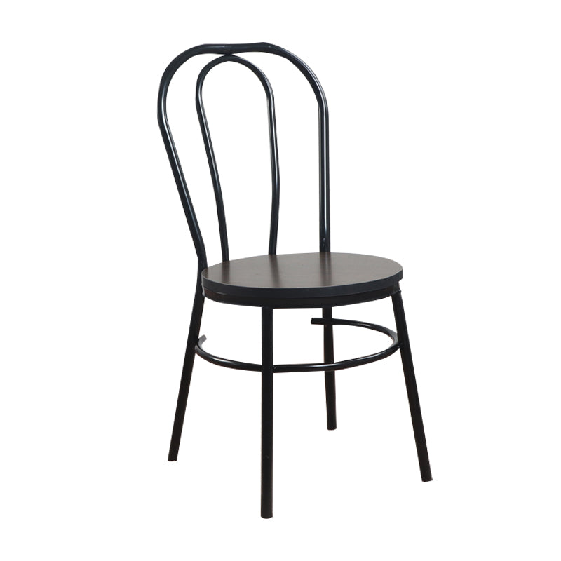 Contemporary Metal Dining Room Chairs Open Back Dining Armless Chair for Home Use