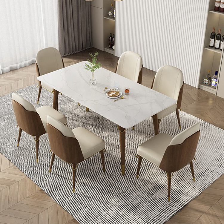 Chaises de salle à manger en bois de style nordique, chaise Parsons sans accoudoirs pour restaurant (lot de 2)