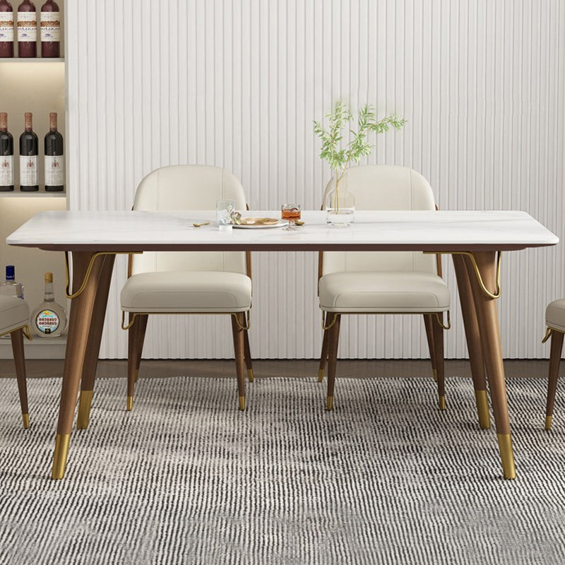 Chaises de salle à manger en bois de style nordique, chaise Parsons sans accoudoirs pour restaurant (lot de 2)
