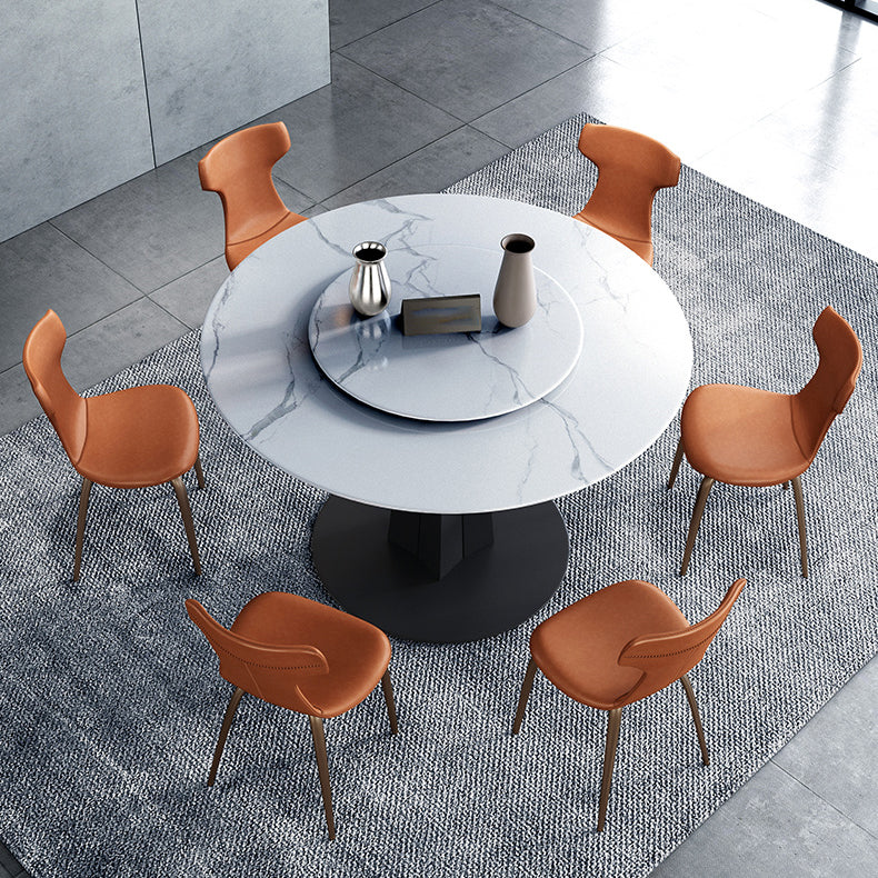 Chaise de salle à manger simple tapissée par métal de Wingback de chaise latérale à la maison de style moderne