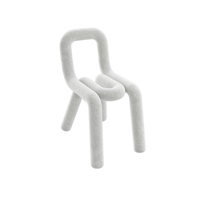 Chaises de salle à manger style contemporain Chaises d'appoint sans accoudoirs avec pieds en métal (Ensemble de 2)