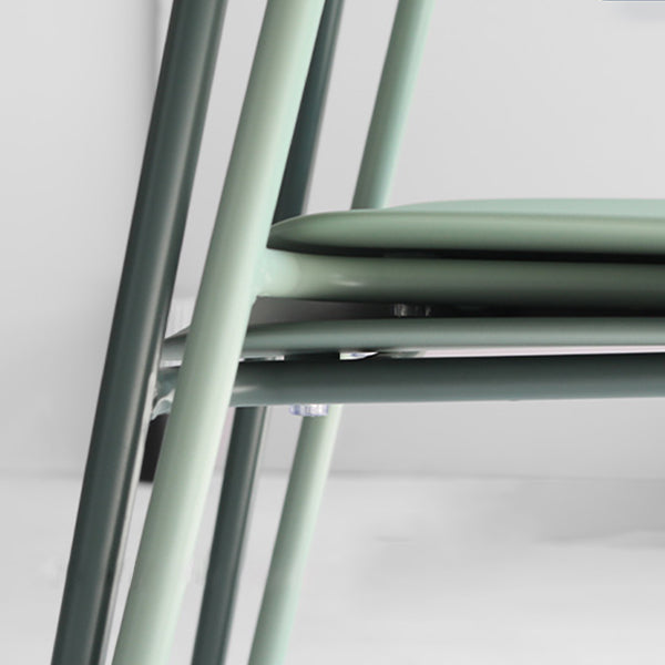 Finishale mate Scandinave Dining Arm Chaise Plastique Plastique Open Doss Dining Chaise