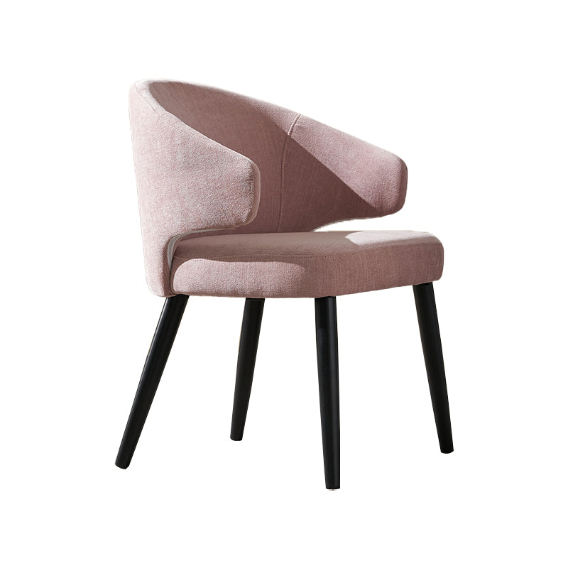 Fauteuils de salle à manger contemporains en bois, chaise d'appoint à oreilles pour usage domestique (Ensemble de 2)