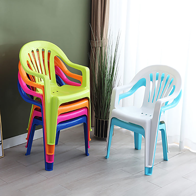 Silla lateral plegable de plástico contemporánea con respaldo Windsor para restaurante
