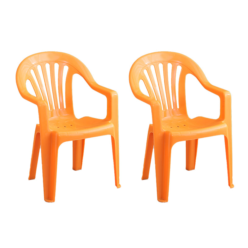 Silla lateral plegable de plástico contemporánea con respaldo Windsor para restaurante