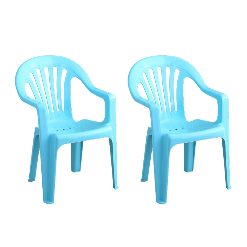 Silla lateral plegable de plástico contemporánea con respaldo Windsor para restaurante