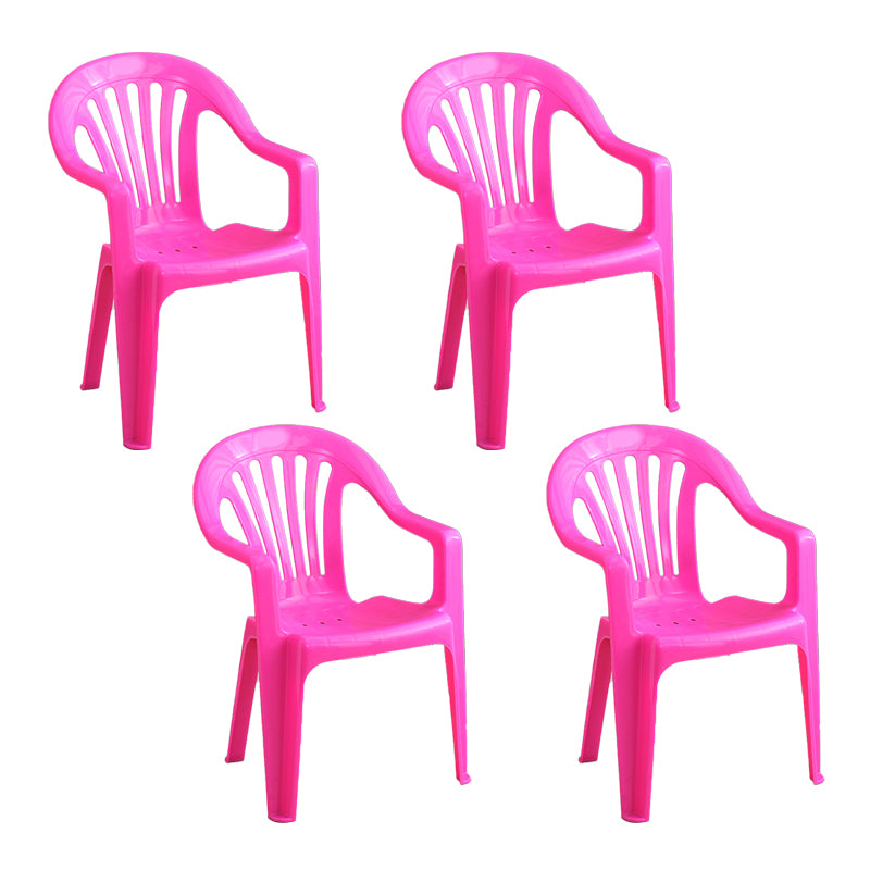 Silla lateral plegable de plástico contemporánea con respaldo Windsor para restaurante