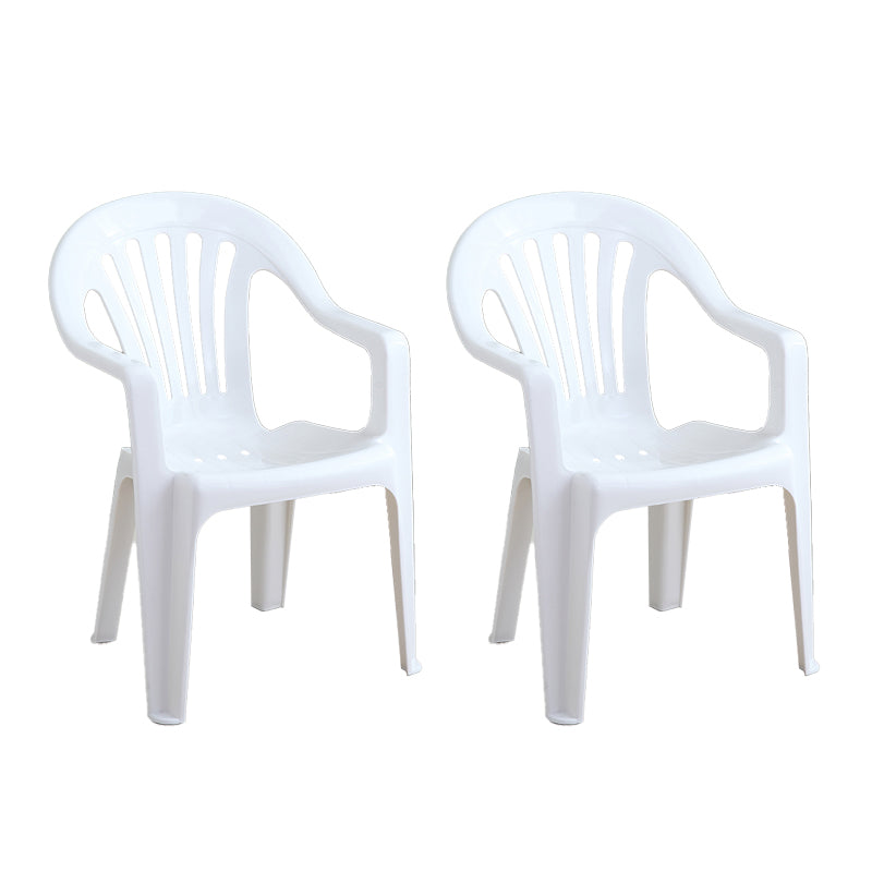 Silla lateral plegable de plástico contemporánea con respaldo Windsor para restaurante
