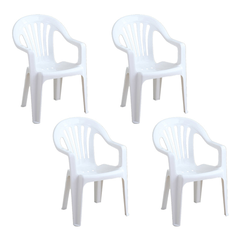 Silla lateral plegable de plástico contemporánea con respaldo Windsor para restaurante