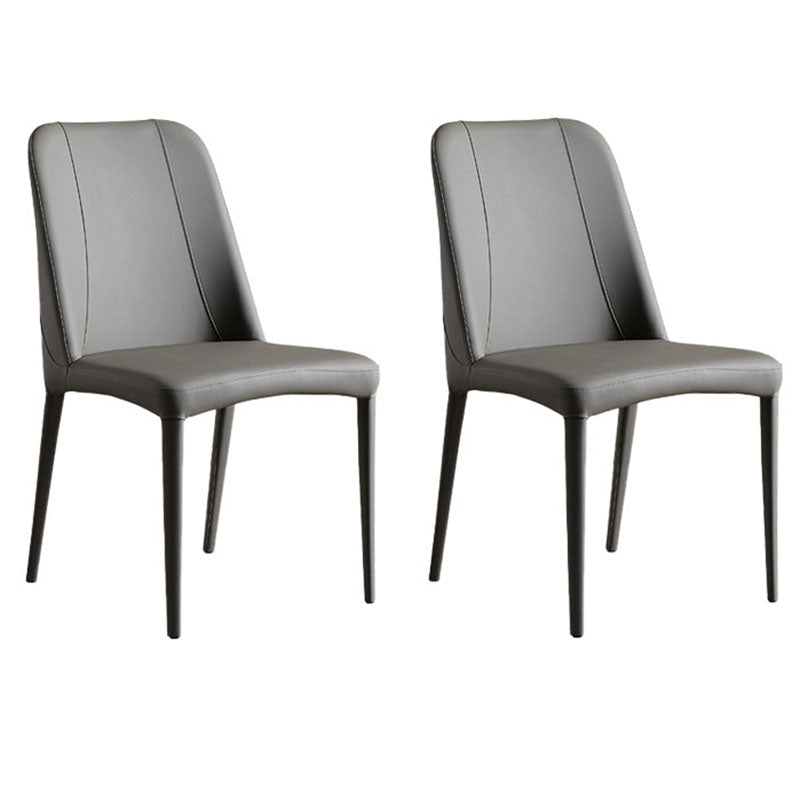 Chaise d'appoint industrielle pour la maison Chaise d'appoint rembourrée en métal à dossier solide (Ensemble de 2)