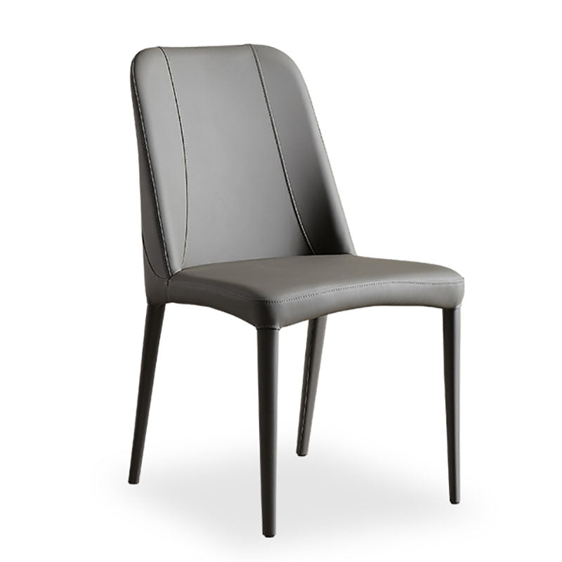 Chaise d'appoint industrielle pour la maison Chaise d'appoint rembourrée en métal à dossier solide (Ensemble de 2)