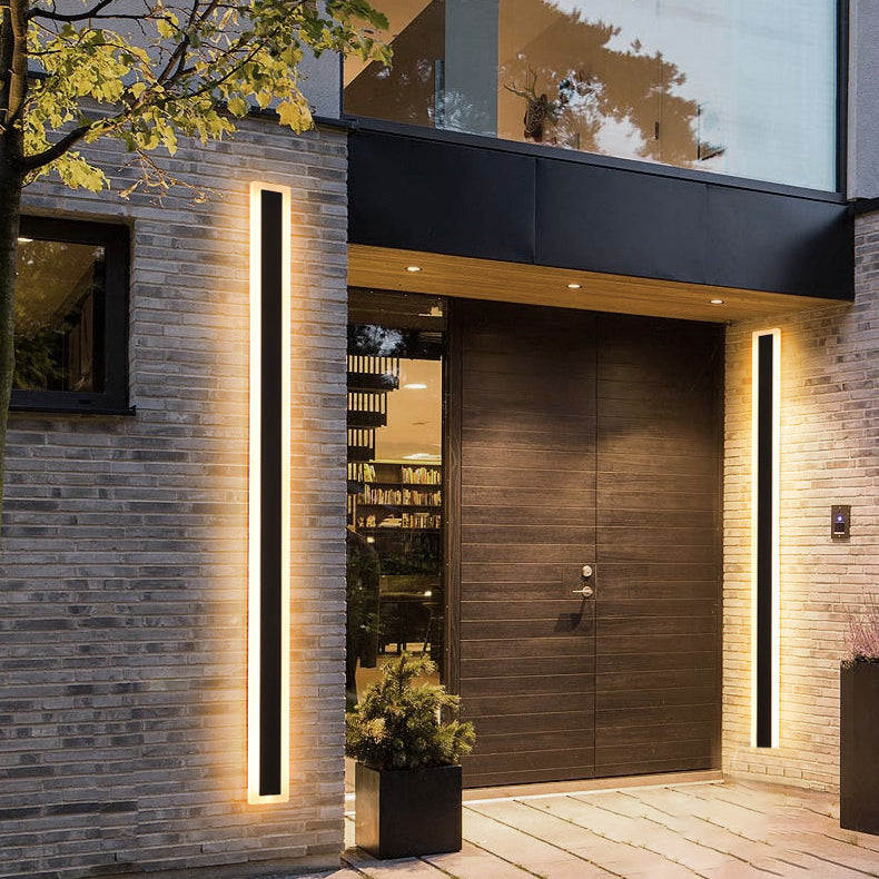 Modern Style Linear Sconce Light Fixtures Metal 1 Light Wall Mounted Lighting