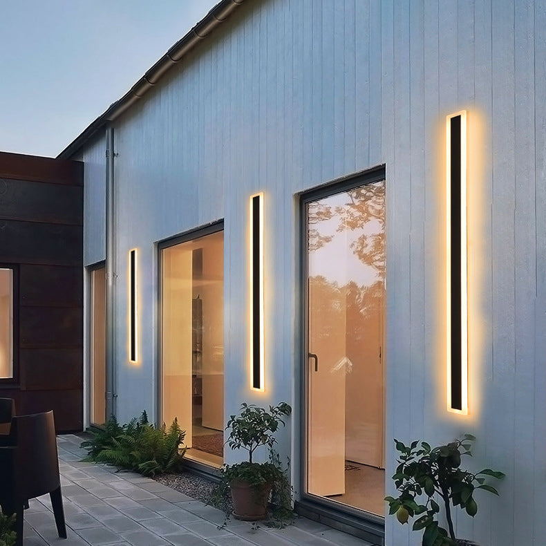 Modern Style Linear Sconce Light Fixtures Metal 1 Light Wall Mounted Lighting