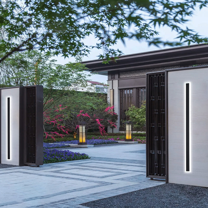 Modern Style Linear Sconce Light Fixtures Metal 1 Light Wall Mounted Lighting