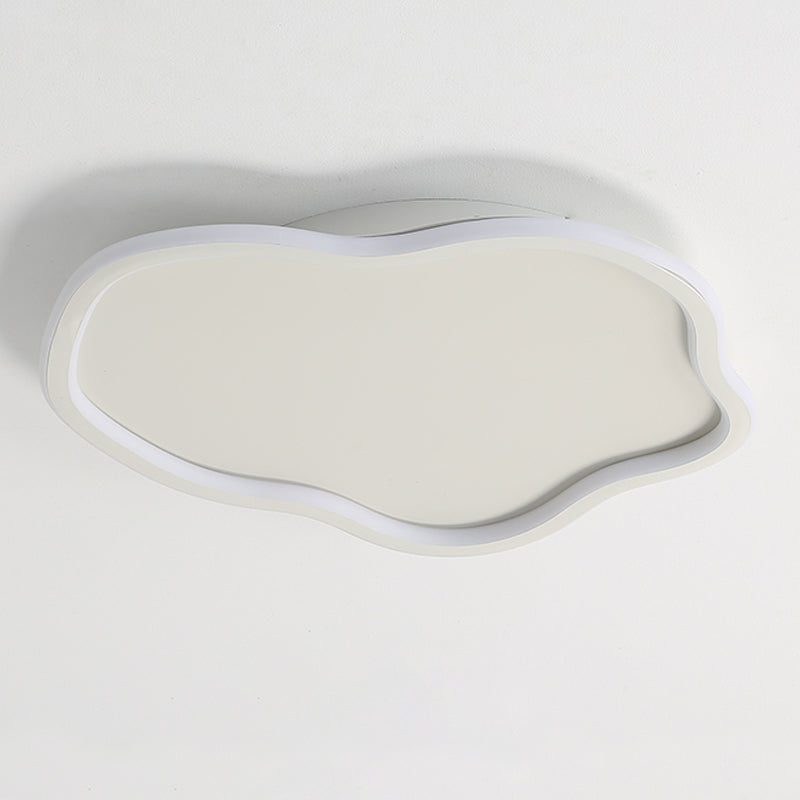 Modern Creative LED Ceiling Fixture Wrought Iron Cloud Flush Mount with Acrylic Shade