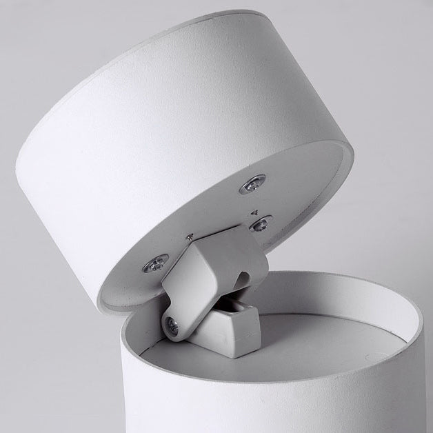 Cylinder Shape LED Ceiling Lamp Modern Aluminium 1 Light Flush Mount for Dining Room