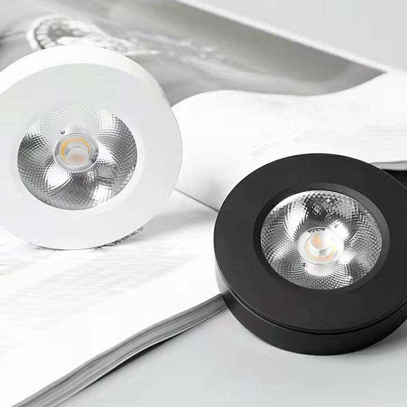 Cilindervormige LED-plafondlamp modern aluminium 1-lichts inbouw voor studeerkamer