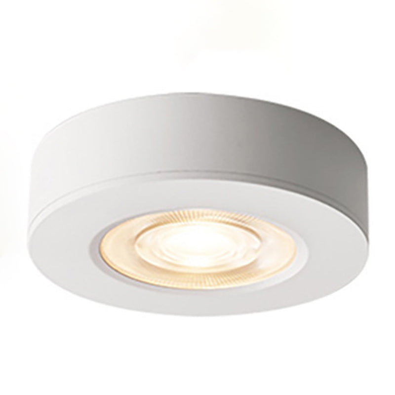 Cylinder Shape LED Ceiling Lamp Modern Aluminium 1 Light Flush Mount for Study Living Room