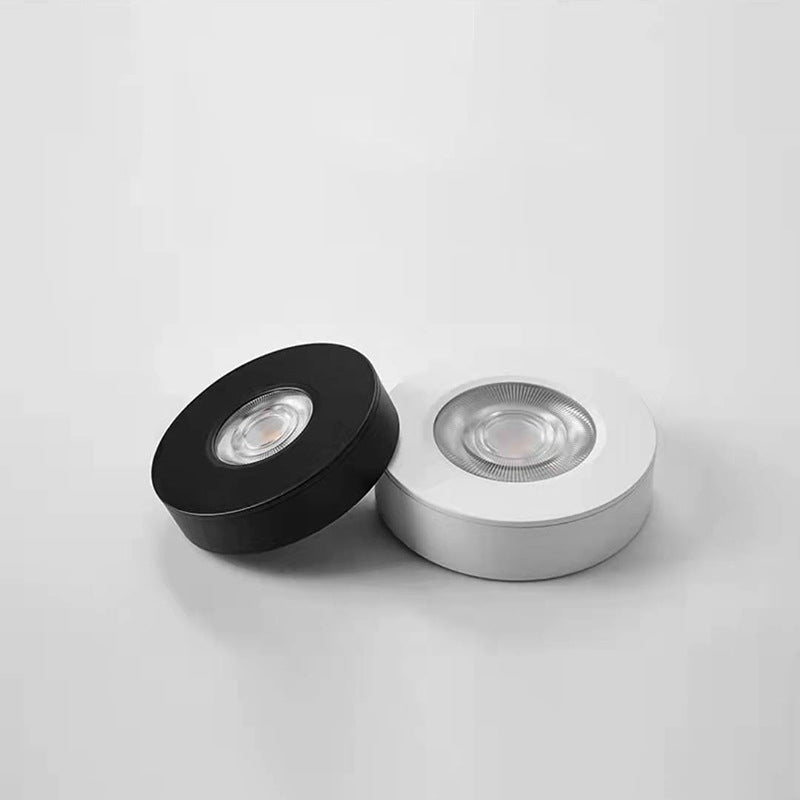 Cylinder Shape LED Ceiling Lamp Modern Aluminium 1 Light Flush Mount for Study Living Room
