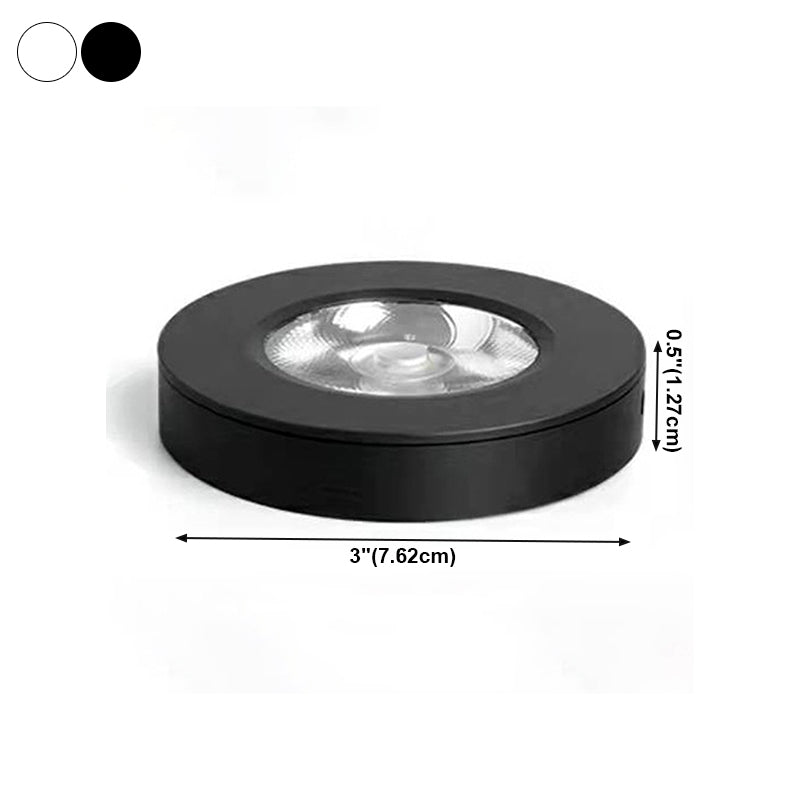 Cylinder Shape LED Ceiling Lamp Modern Aluminium 1 Light Flush Mount for Study Living Room