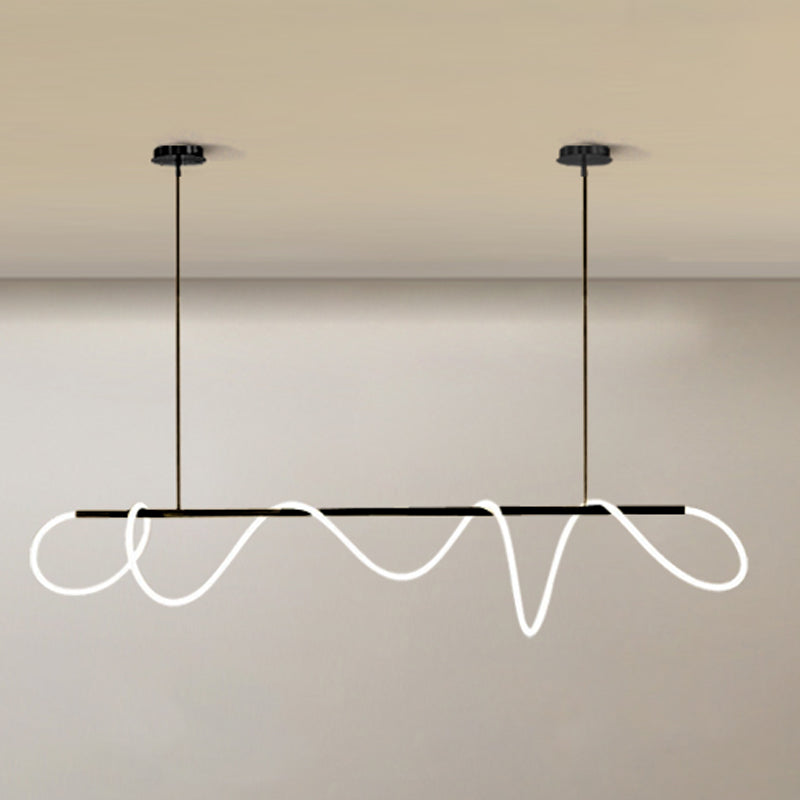 Lineare Kieselgel Island Leuchte moderne Deckenleuchte für Wohnzimmer