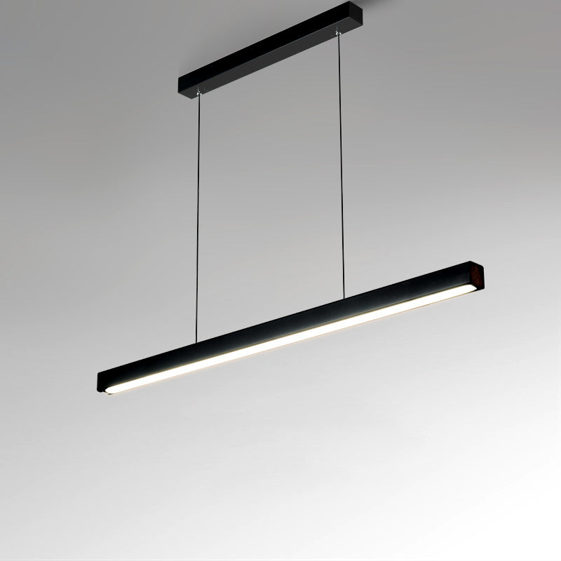 Linear Pendant Lighting Contemporary Metal 1 Light Pendant Light for Kitchen Island