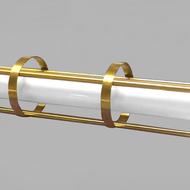 Postmodern Island Lighting Linear Glass Chandelier Light Fixture for Dining Room