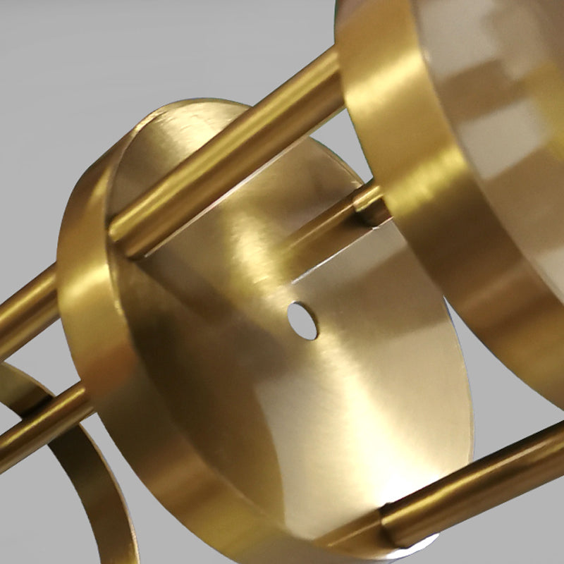 Postmodern Island Lighting Linear Glass Chandelier Light Fixture for Dining Room