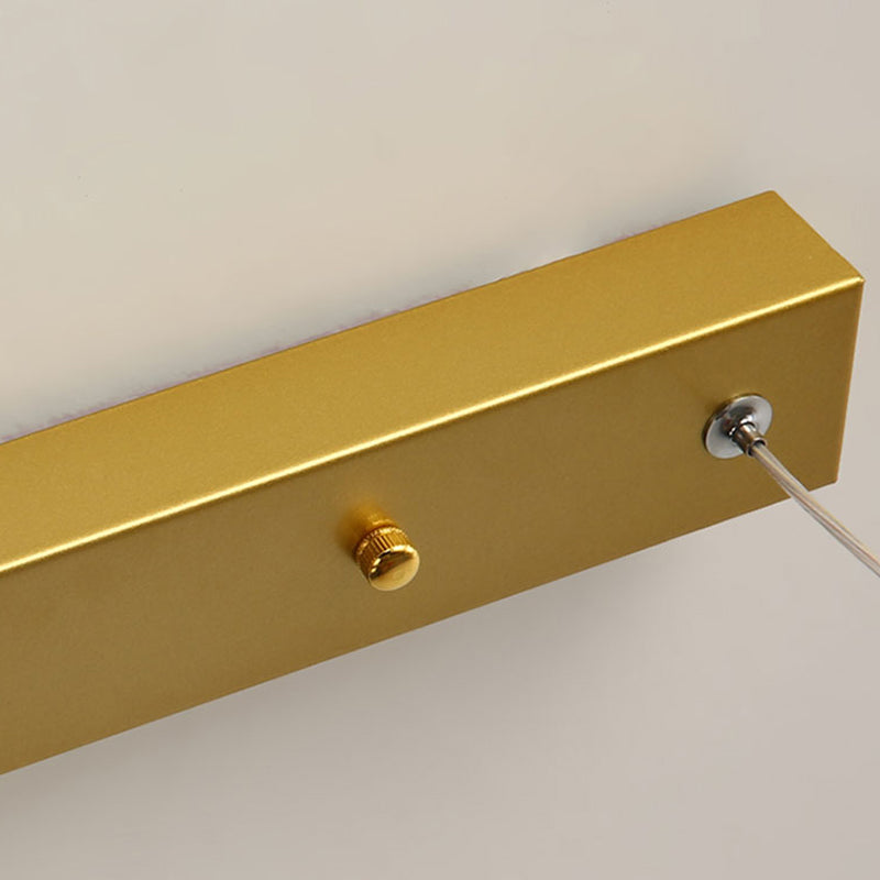 Linear Shape Island Lights Modern Style Metal Two Light Pendant Light Fixtures