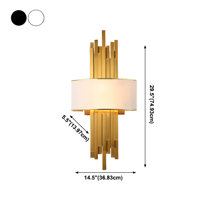 Contemporary Tubes Sconce Lights Metal 2 Lights Wall Mount Light Fixture