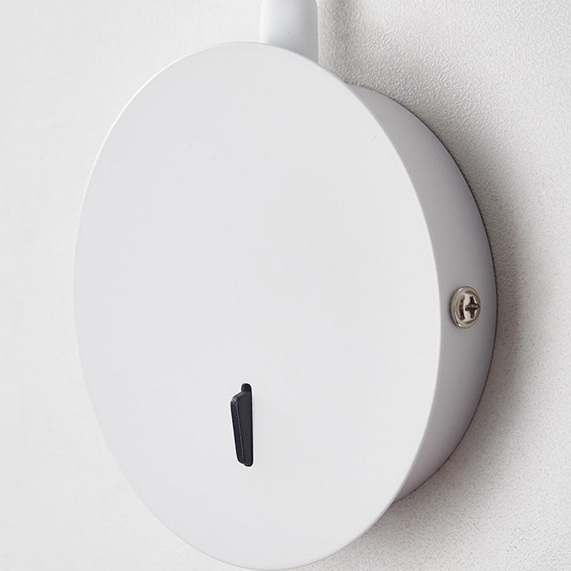 Luz de lámparas de columna vertebral de estilo contemporáneo 1 Metal 1 luces de lectura montadas en la pared ligera