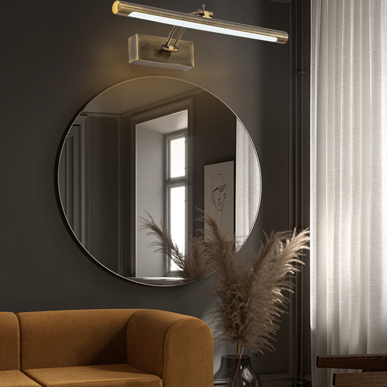 Murale linéaire en métal Lumière Miroir Miroir à 1 lumière moderne luminaire monté